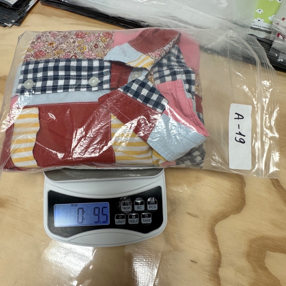 Lands' End Patchwork Button Down Shirt Women's XS… - image 14